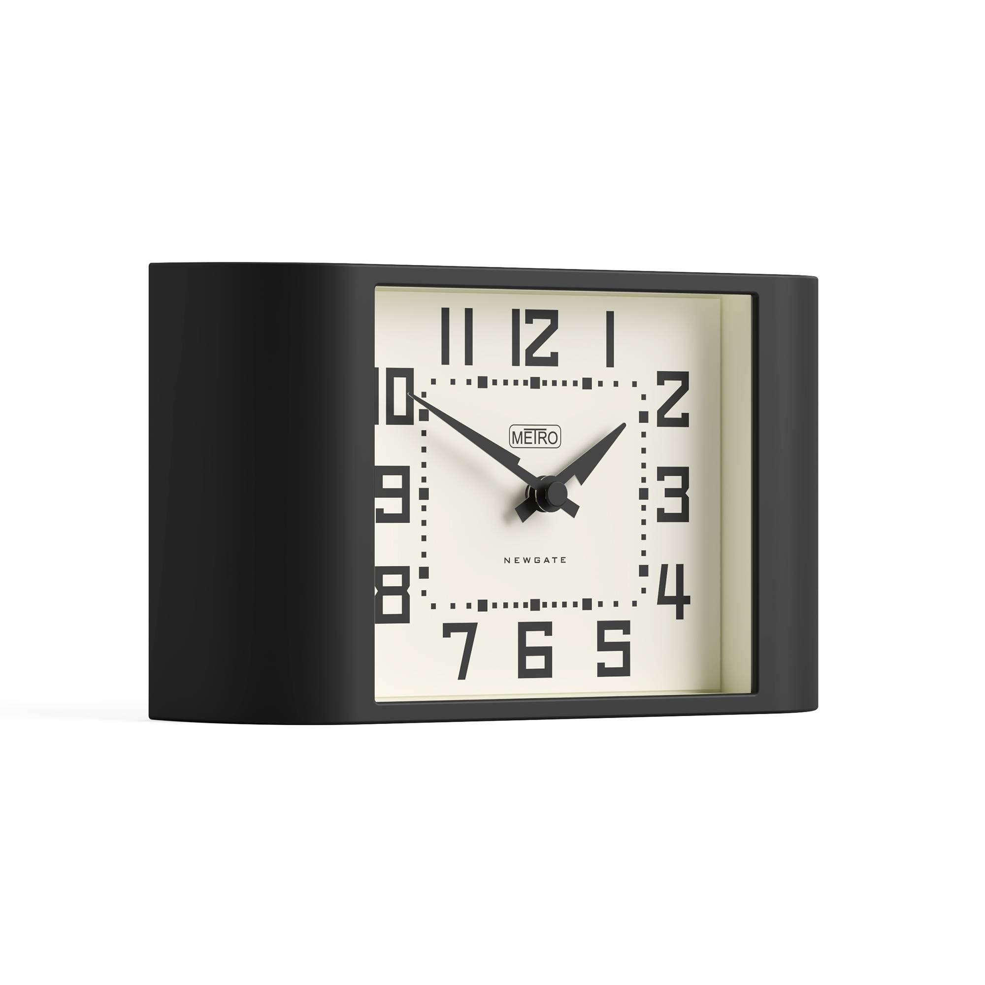 Newgate Watches Newgate Mini Metro Mantel Clock In Black