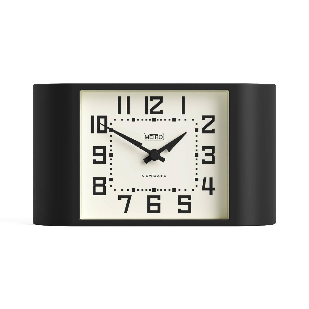 newgate watches Newgate Mini Metro mantel clock in black