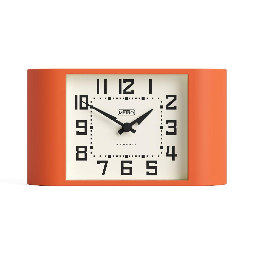 newgate watches Newgate Mini Metro mantel clock in orange