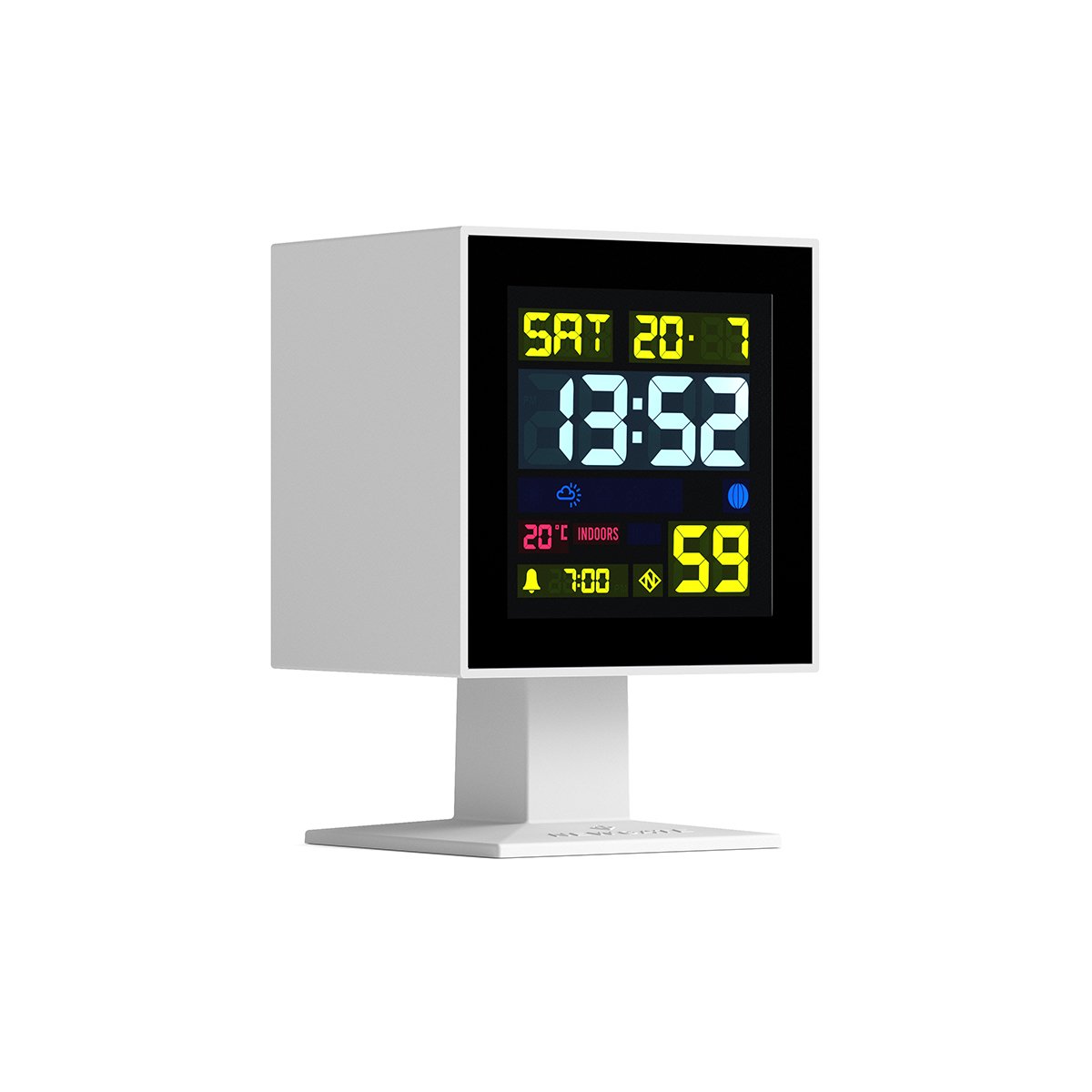 Newgate Watches Newgate Monolith LCD Alarm In White