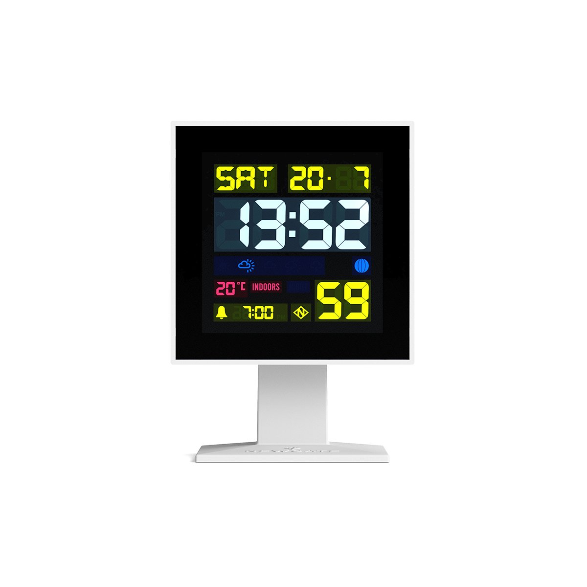 newgate watches Newgate Monolith LCD alarm in white
