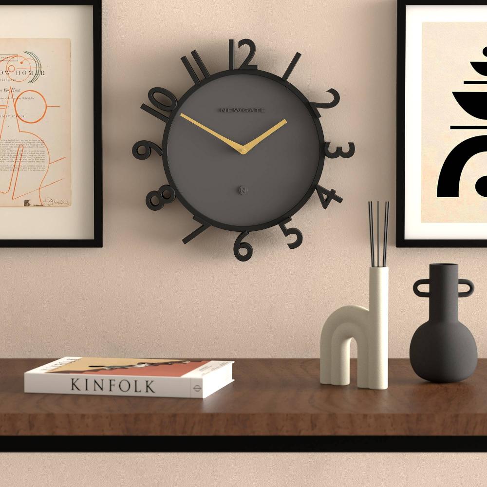 Newgate Watches Newgate Monorail Wall Clock In Black