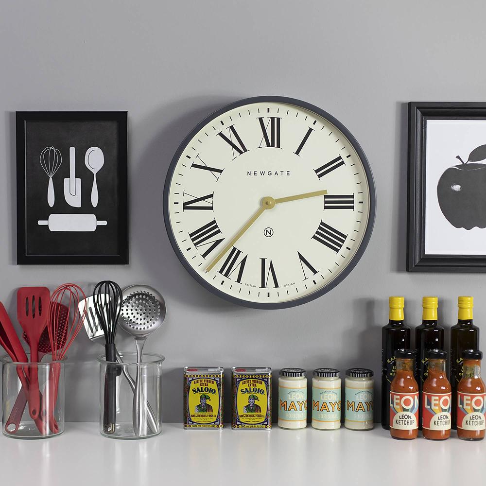 Newgate Watches Newgate Mr Butler Wall Clock In Grey And Cream