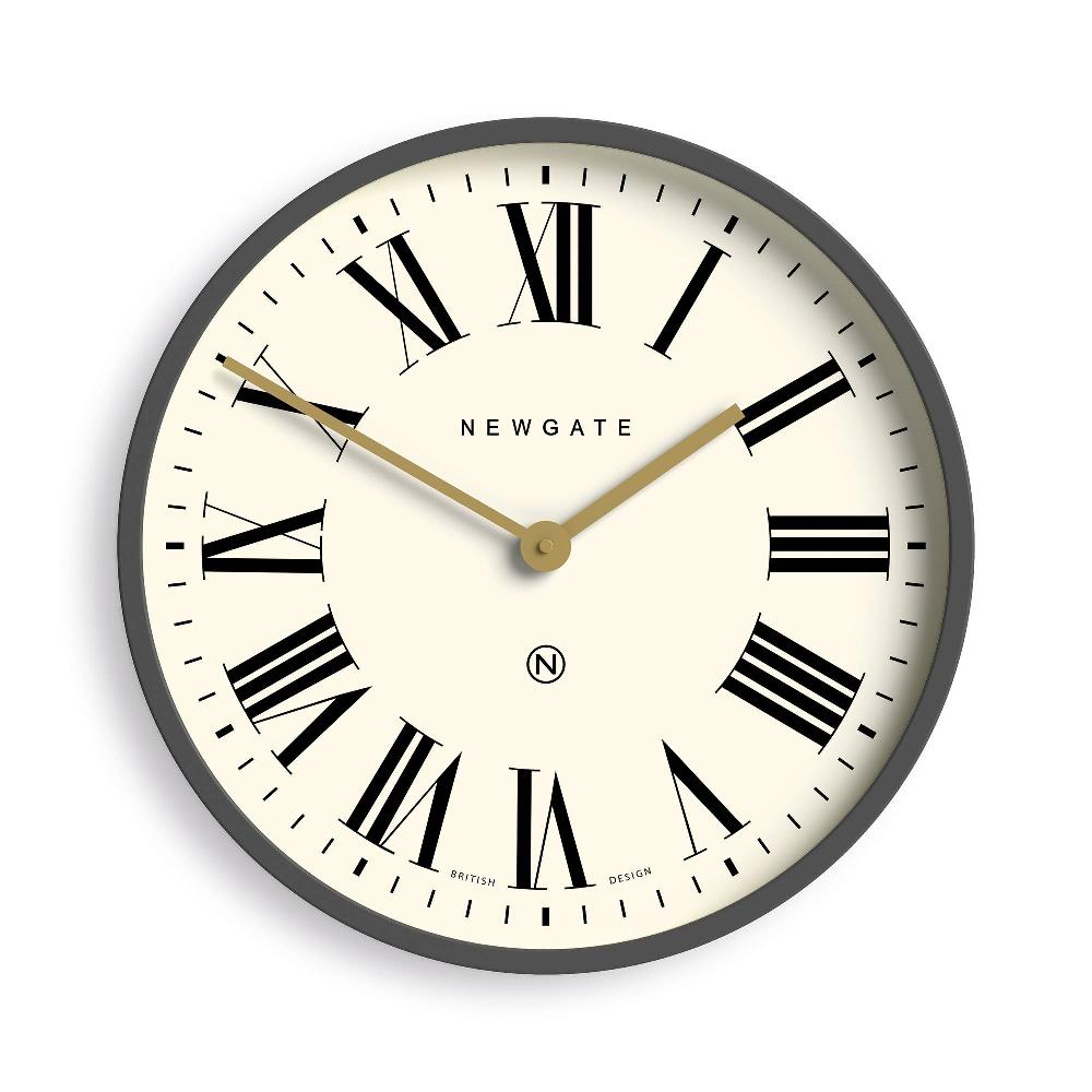 newgate watches Newgate Mr Butler wall clock in grey and cream