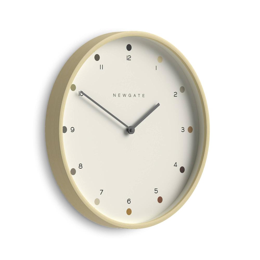 Newgate Watches Newgate Mr Clarke Dot Wall Clock In Light Plywood 40cm
