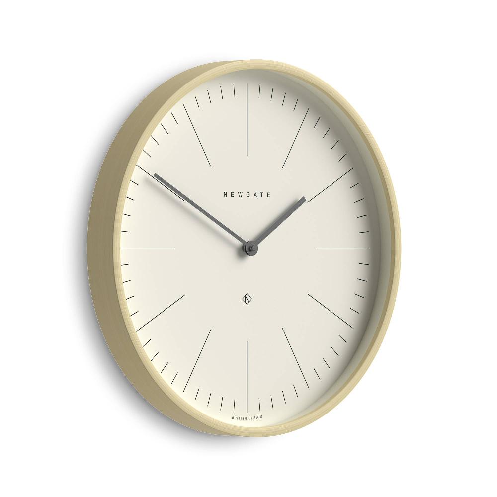 Newgate Watches Newgate Mr Clarke Marker Wall Clock In Light Wood 40cm