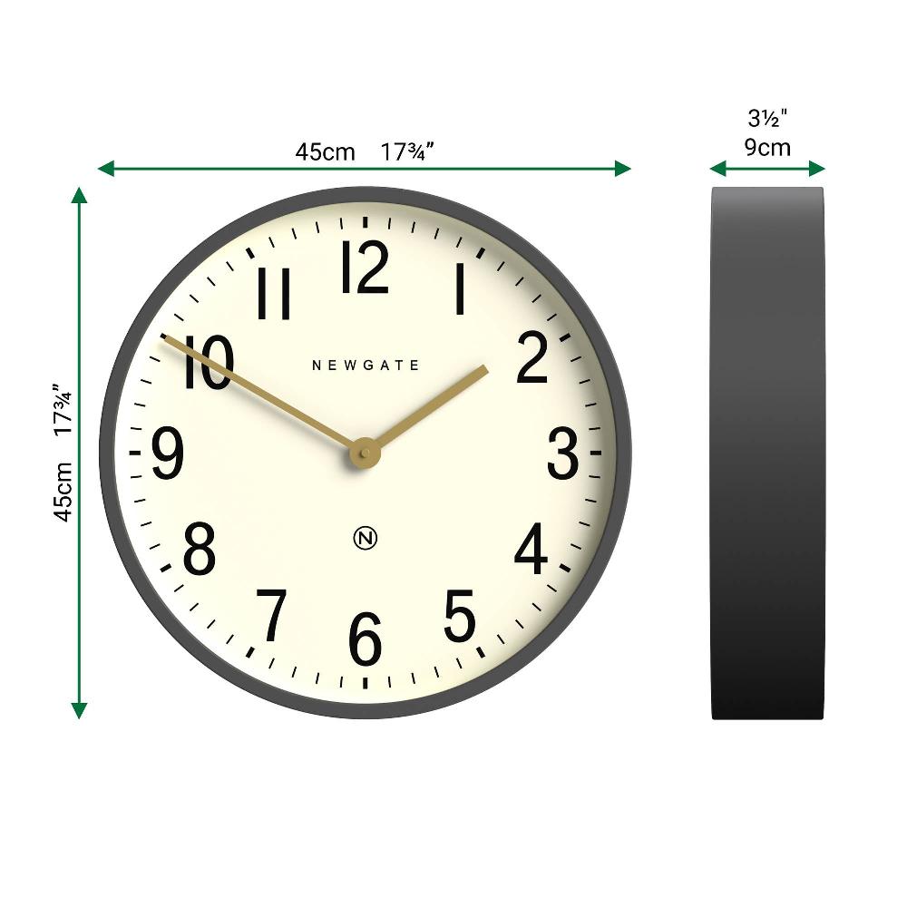 Newgate Watches Newgate Mr Edwards Wall Clock In Grey
