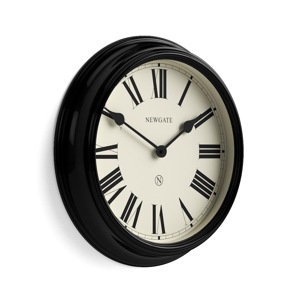 Newgate Watches Newgate Notting Hill Wall Clock In Gloss Black