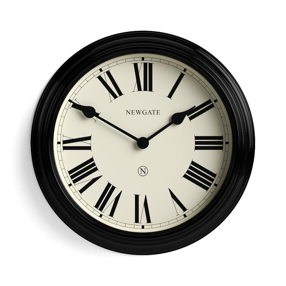 newgate watches Newgate Notting Hill wall clock in gloss black
