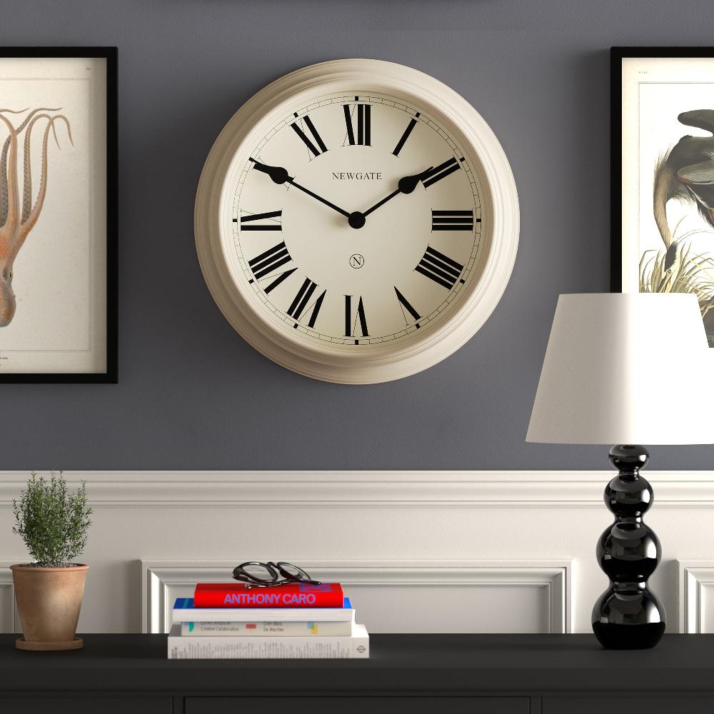 Newgate Watches Newgate Notting Hill Wall Clock In Gloss Cream