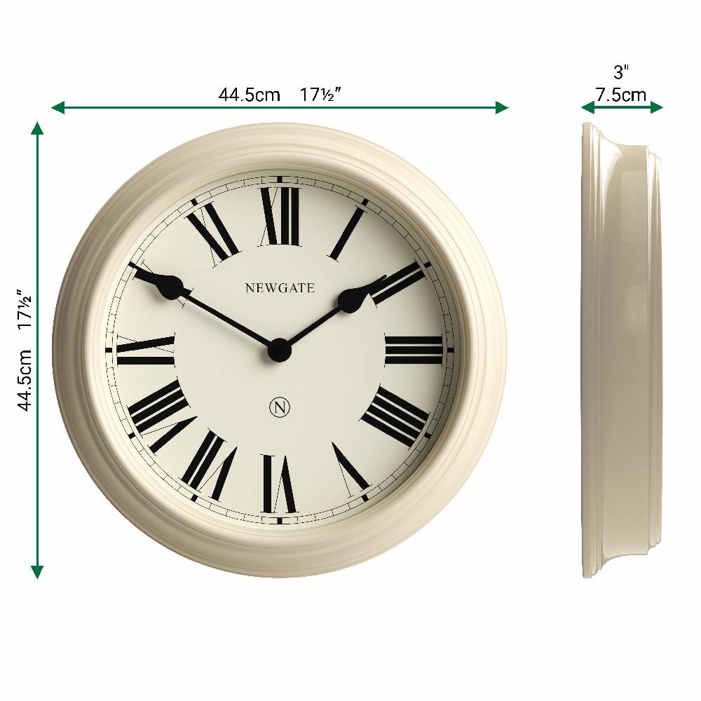 Newgate Watches Newgate Notting Hill Wall Clock In Gloss Cream