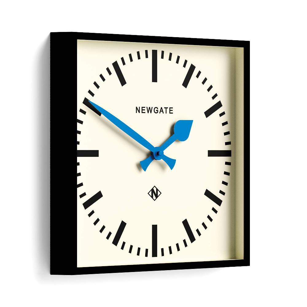 Newgate Watches Newgate Number Five Railway Wall Clock In Black And Blue