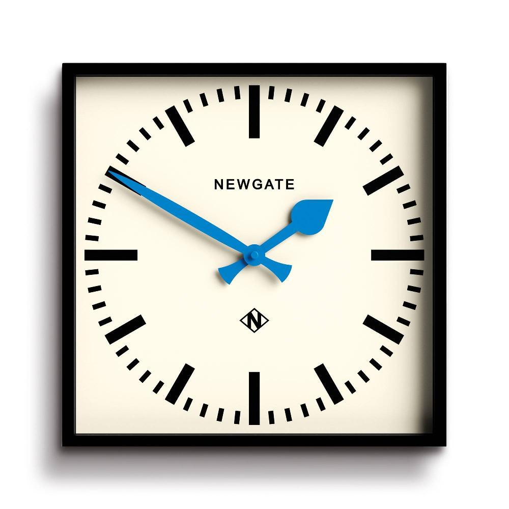 newgate watches Newgate Number Five Railway wall clock in black and blue