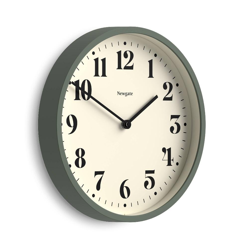 Newgate Watches Newgate Number Four Wall Clock In Asparagus Green