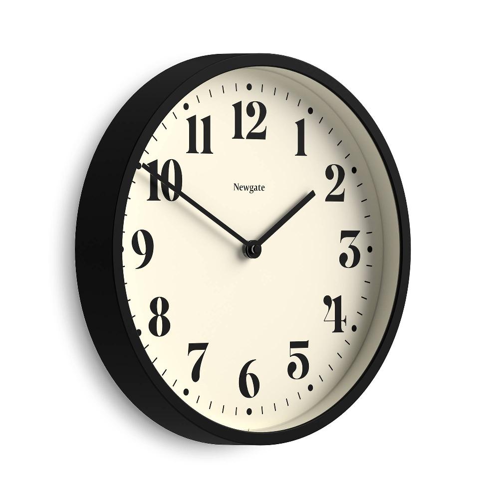 Newgate Watches Newgate Number Four Wall Clock In Black