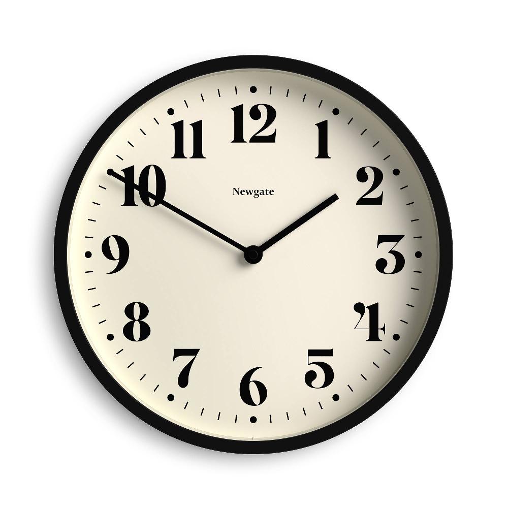 newgate watches Newgate Number Four wall clock in black