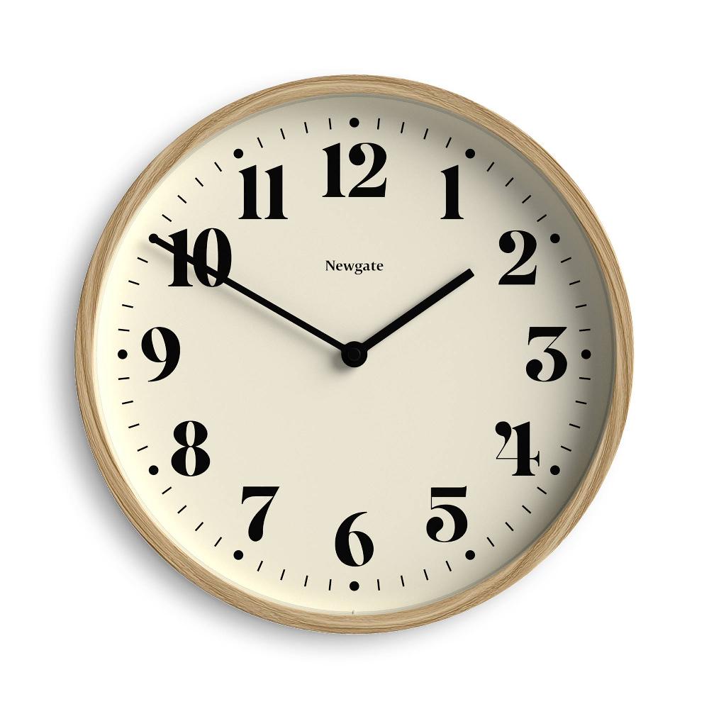 newgate watches Newgate Number Four wall clock in medium faux wood