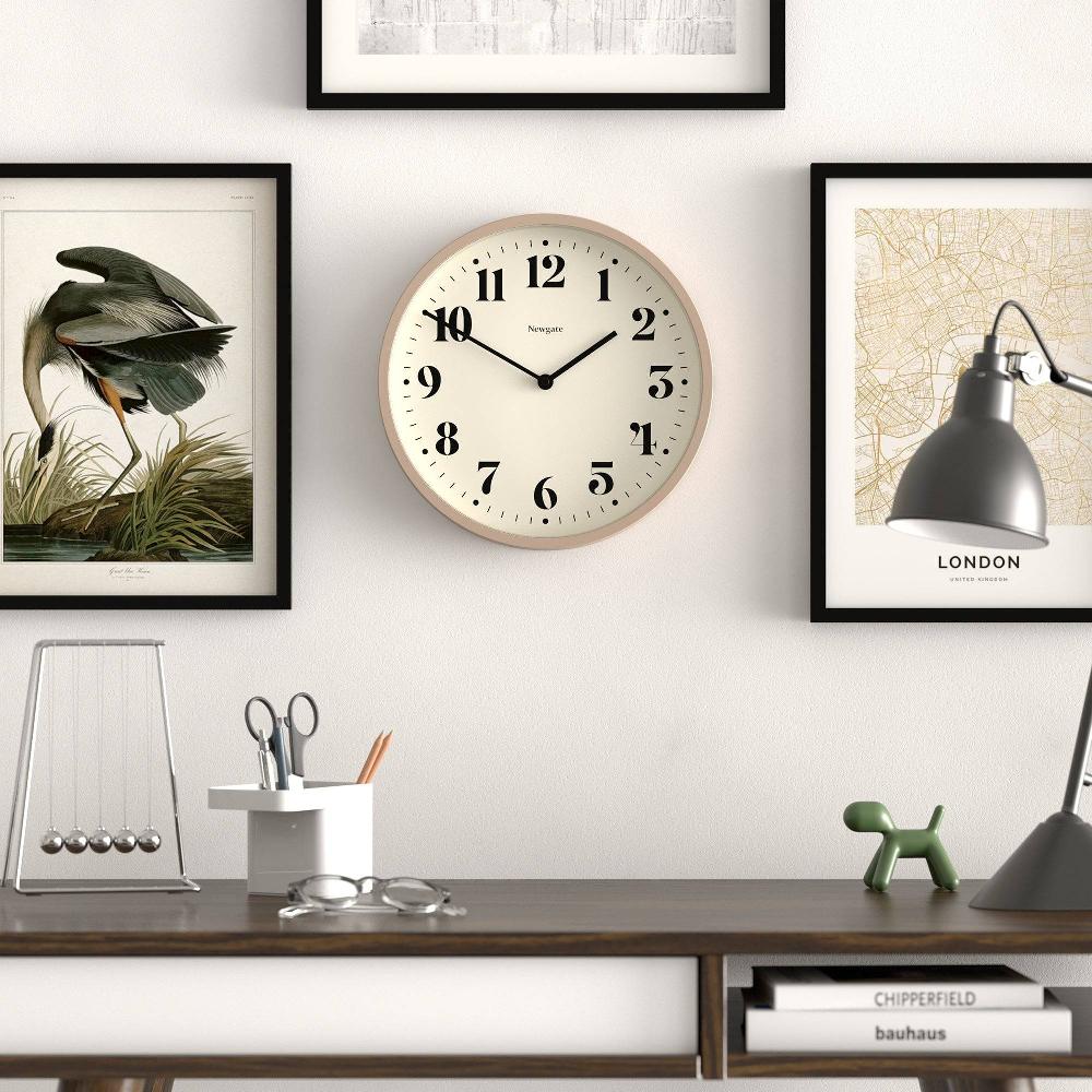 Newgate Watches Newgate Number Four Wall Clock In Stone Grey