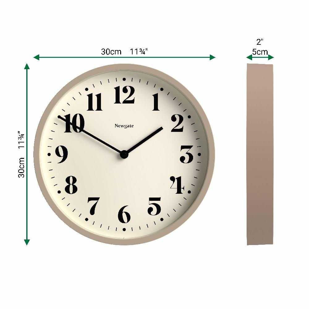 Newgate Watches Newgate Number Four Wall Clock In Stone Grey