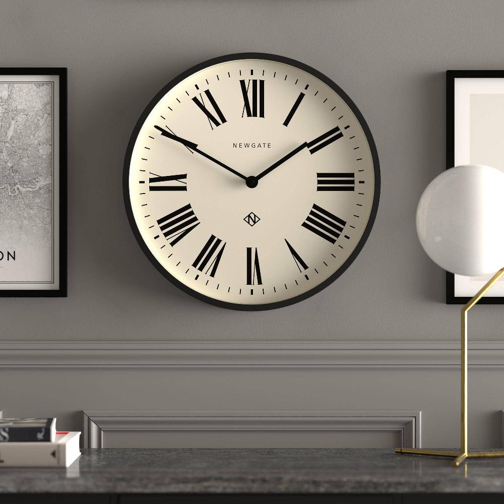 Newgate Watches Newgate Number Two Italian Wall Clock In Black
