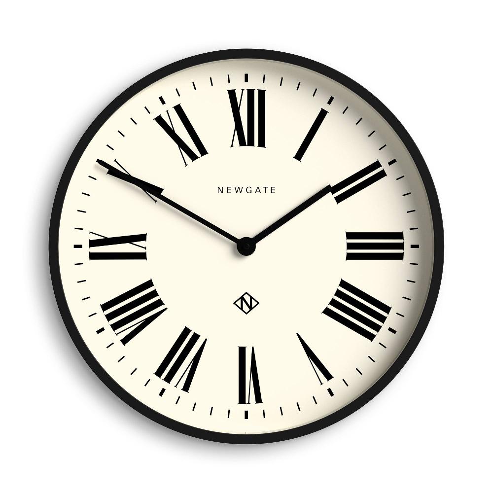 newgate watches Newgate Number Two Italian wall clock in black