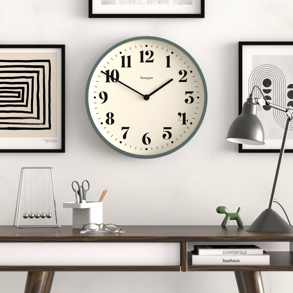Newgate Watches Newgate Number Two Wall Clock In Asparagus Green