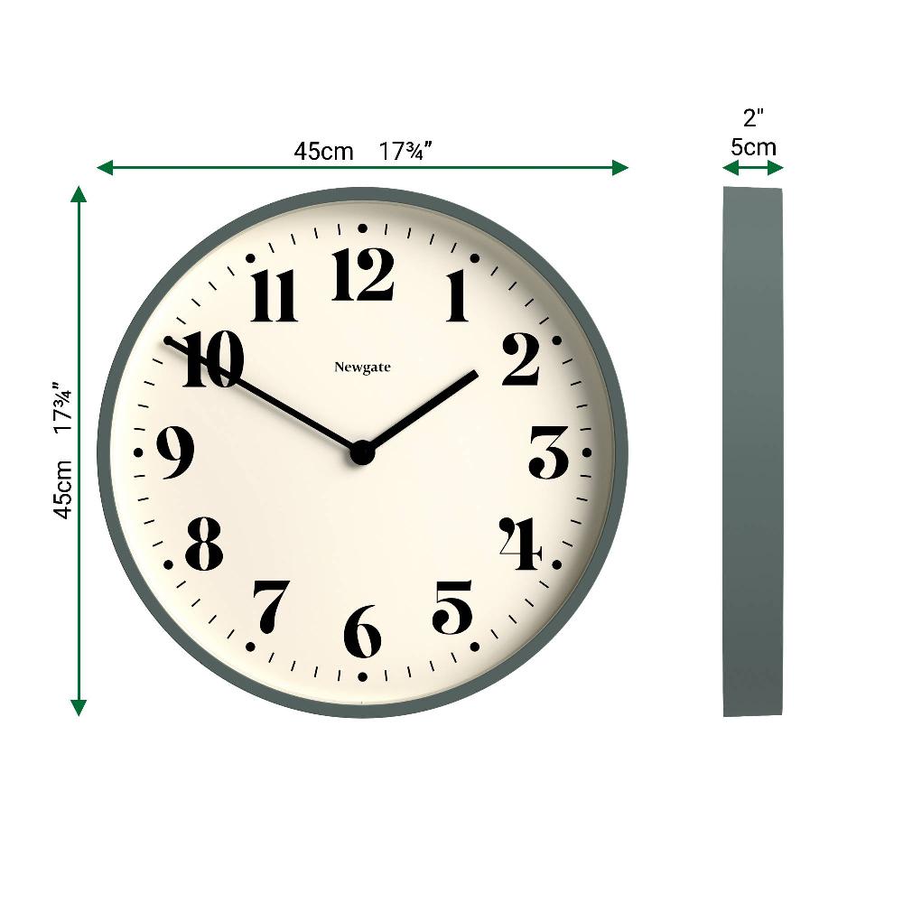Newgate Watches Newgate Number Two Wall Clock In Asparagus Green