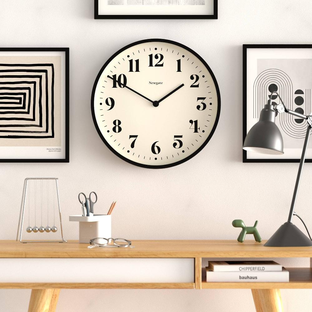 Newgate Watches Newgate Number Two Wall Clock In Black