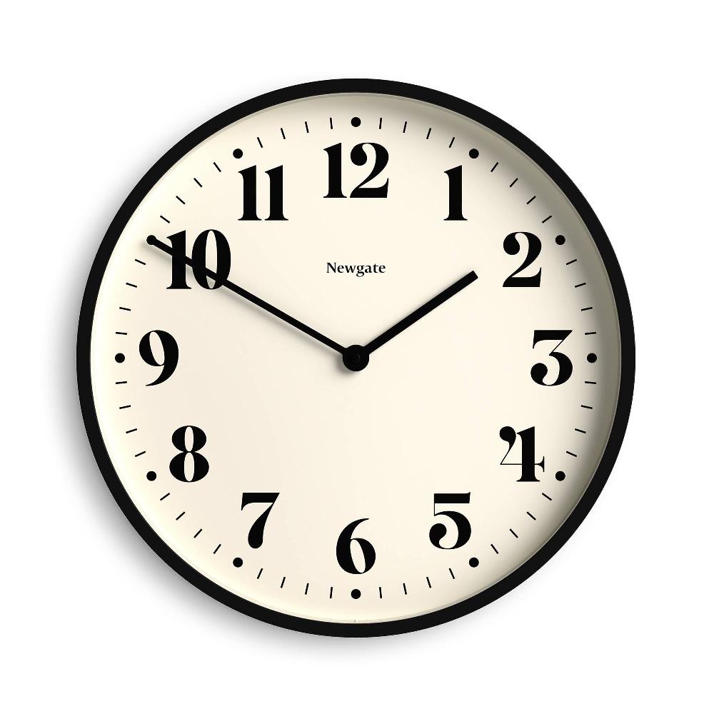 newgate watches Newgate Number Two wall clock in black
