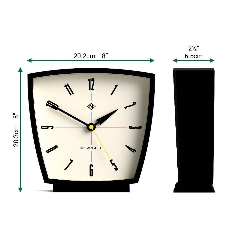 Newgate Watches Newgate Odyssey Mantel Clock In Black