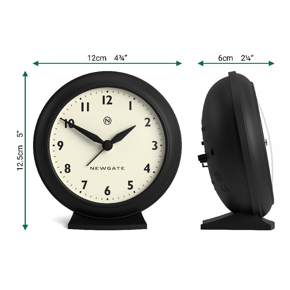 Newgate Watches Newgate Pacific Alarm Clock In Black