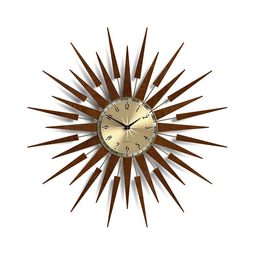 newgate watches Newgate Pluto wall clock in dark wood