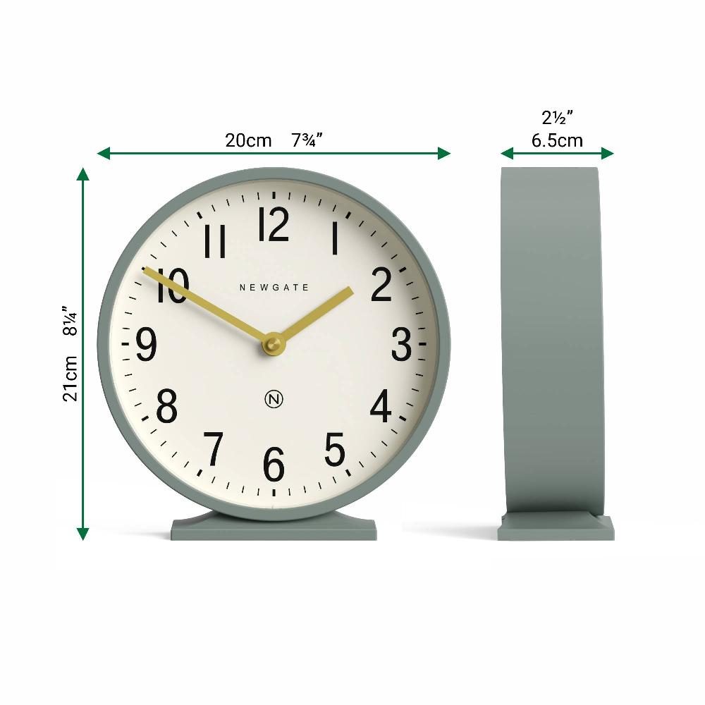 Newgate Watches Newgate Q Mantel Clock In Asparagus Green