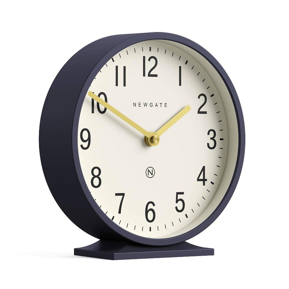 Newgate Watches Newgate Q Mantel Clock In Petrol Blue