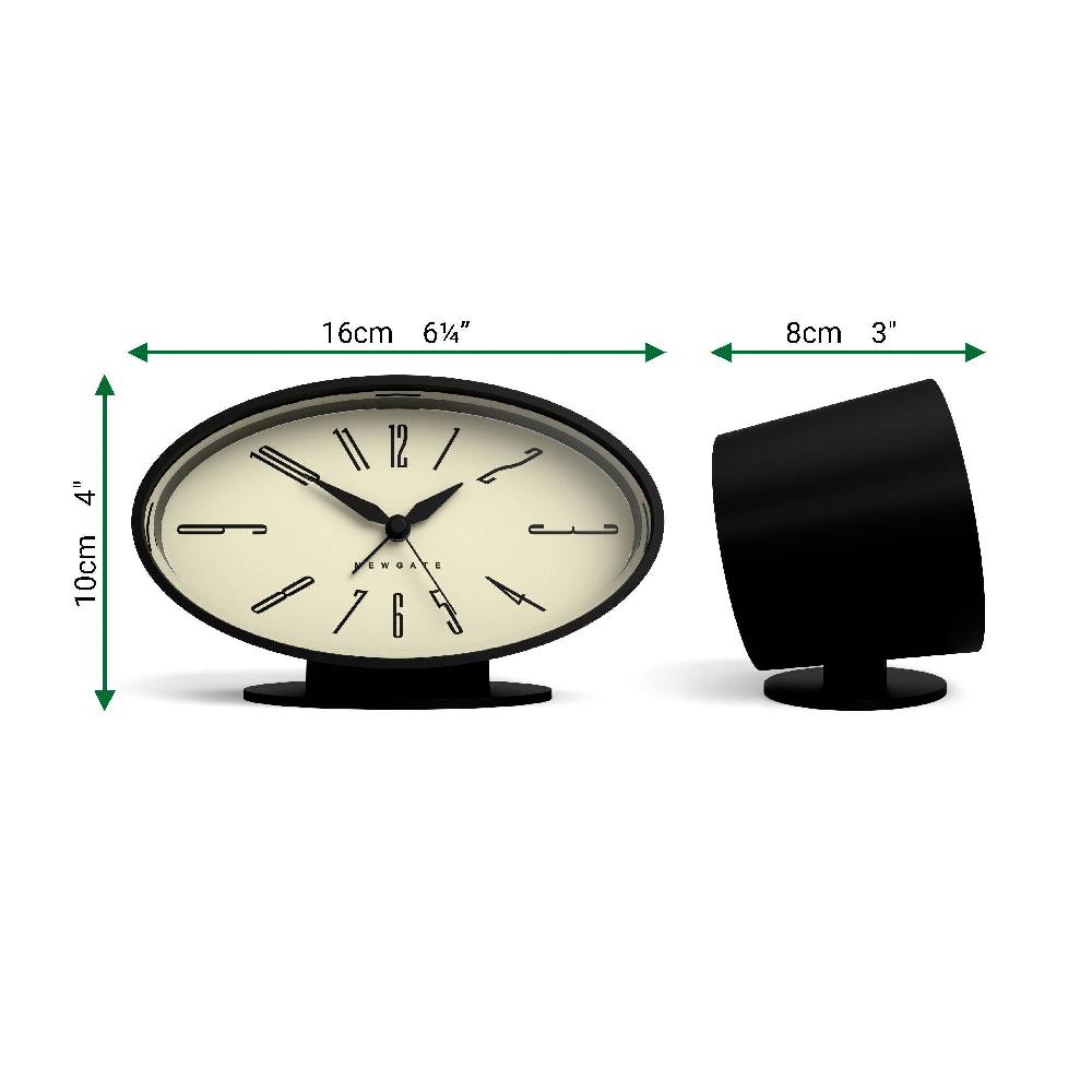 Newgate Watches Newgate Ronnie Alarm Clock In Black