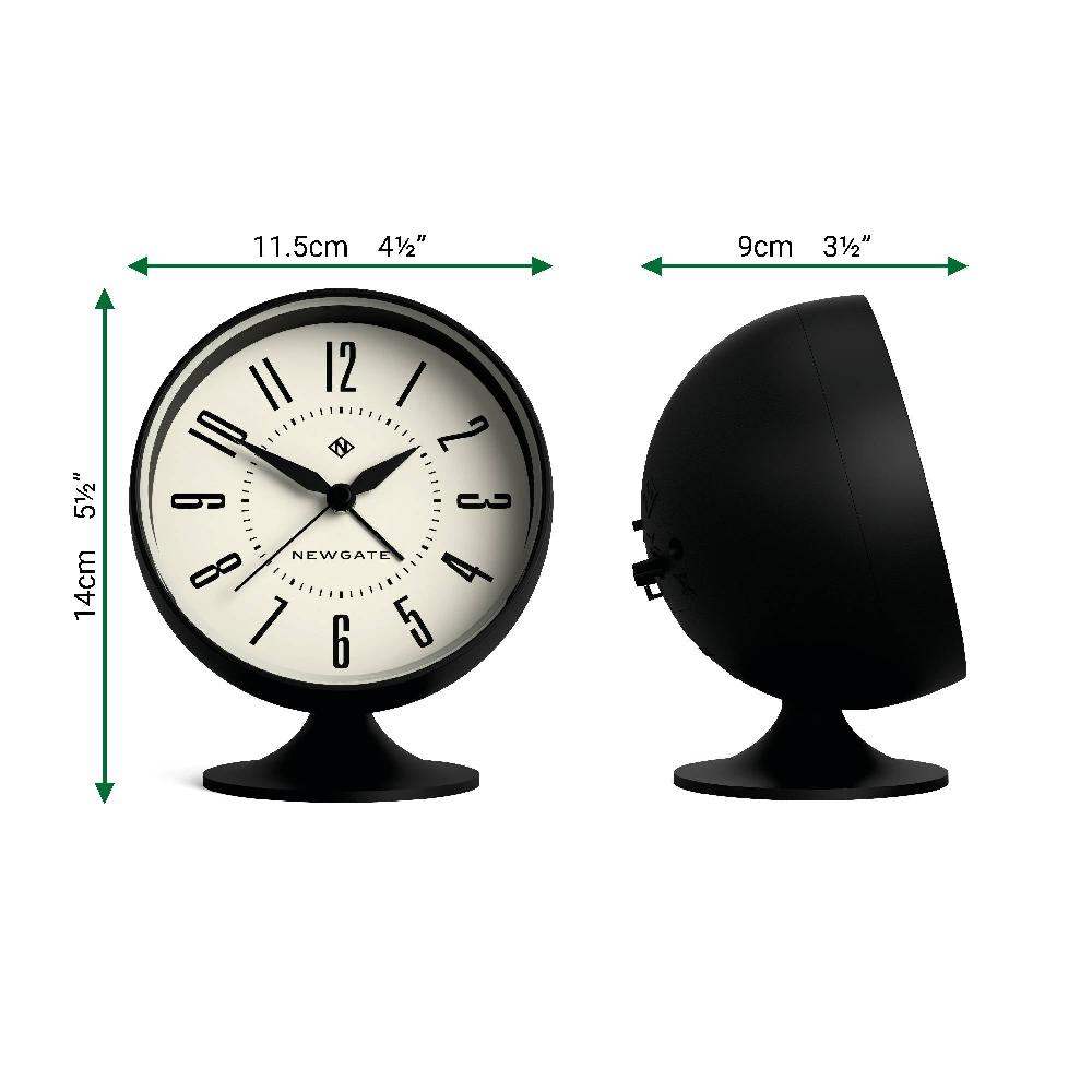 Newgate Watches Newgate Spheric Alarm Clock In Black