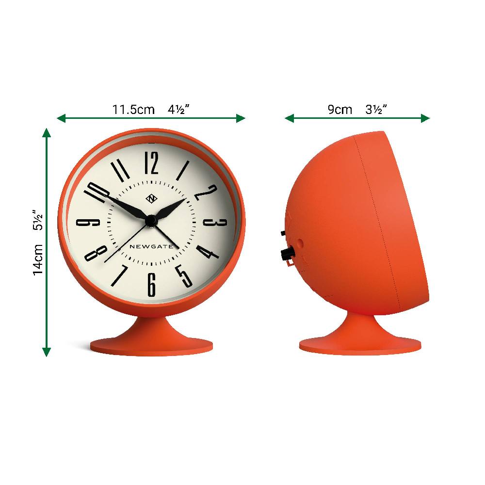 Newgate Watches Newgate Spheric Alarm Clock In Orange
