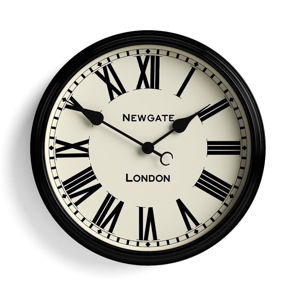 newgate watches Newgate Spitalfields wall clock in gloss black