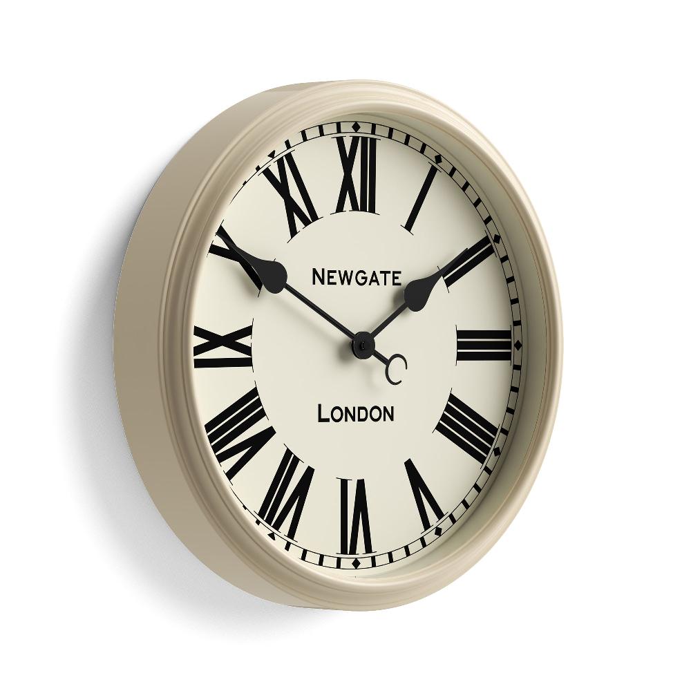 Newgate Watches Newgate Spitalfields Wall Clock In Gloss Cream