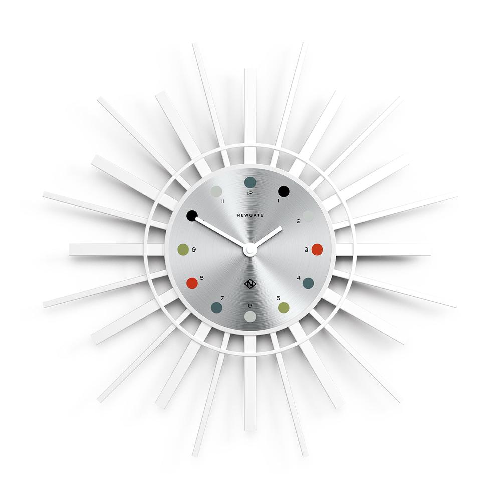 newgate watches Newgate Stingray wall clock in white and aluminium