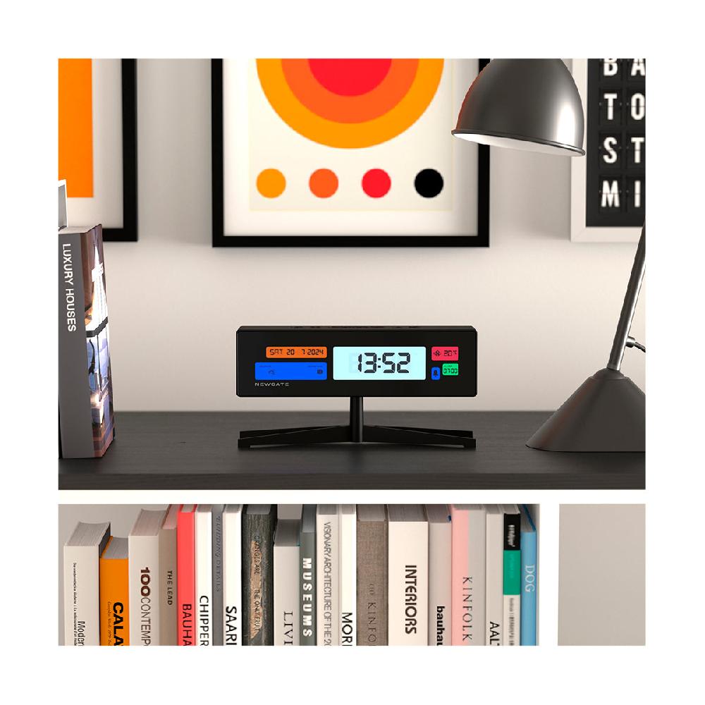 Newgate Watches Newgate Supergenius LCD Clock In Black