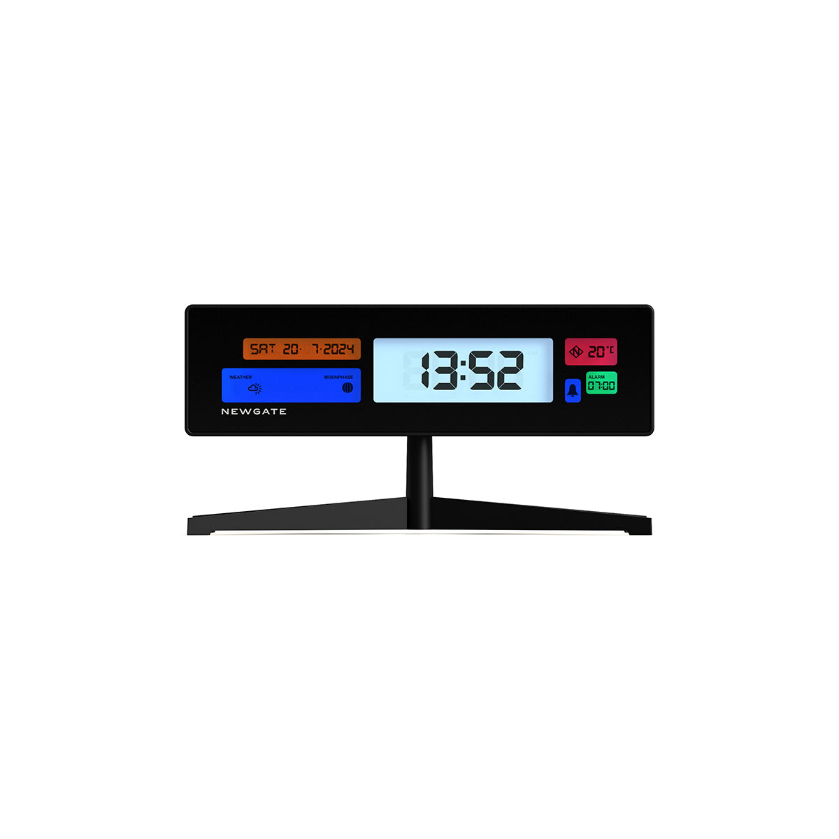 newgate watches Newgate Supergenius LCD clock in black