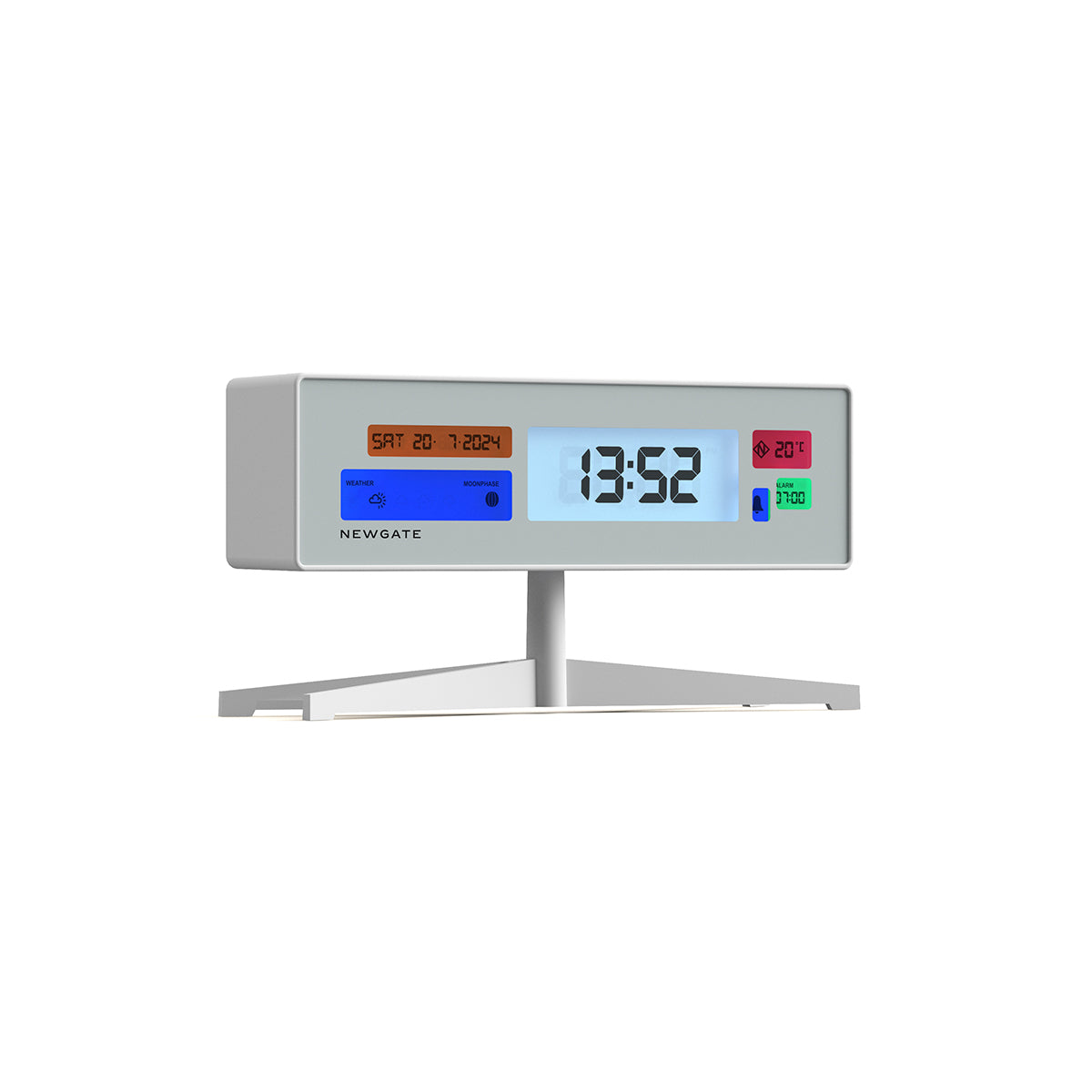 Newgate Watches Newgate Supergenius LCD Clock In White