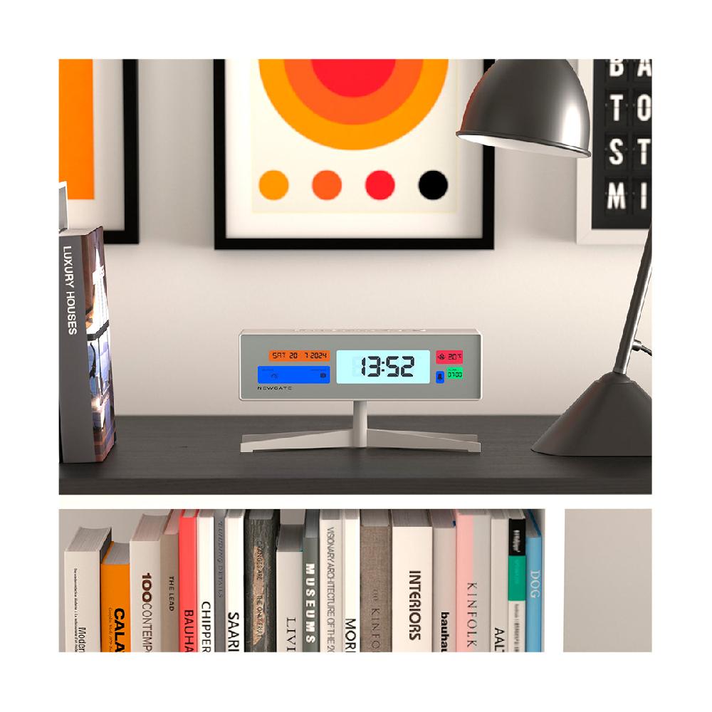 Newgate Watches Newgate Supergenius LCD Clock In White