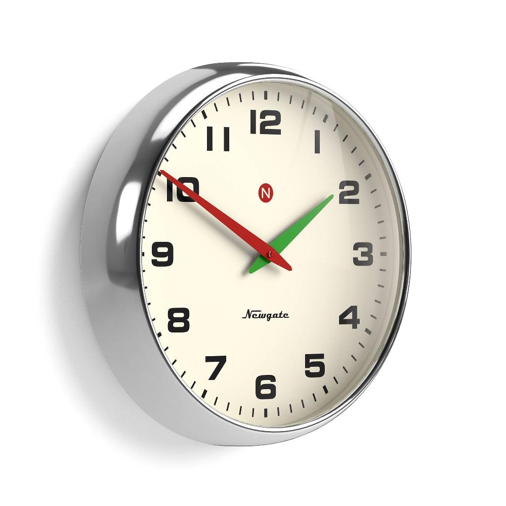Newgate Watches Newgate Superstore Wall Clock In Chrome