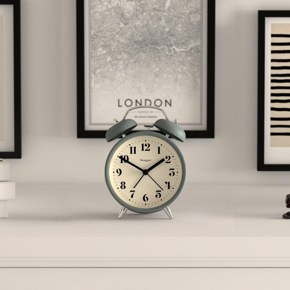 Newgate Watches Newgate Theatre Alarm Clock In Asparagus Green