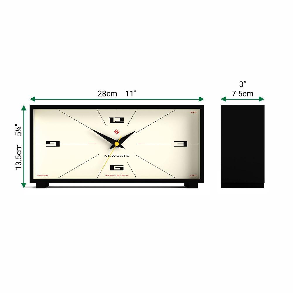 Newgate Watches Newgate Thunderbird Mantel Clock In Black