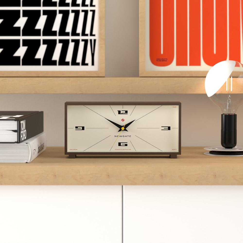 Newgate Watches Newgate Thunderbird Mantel Clock In Brown