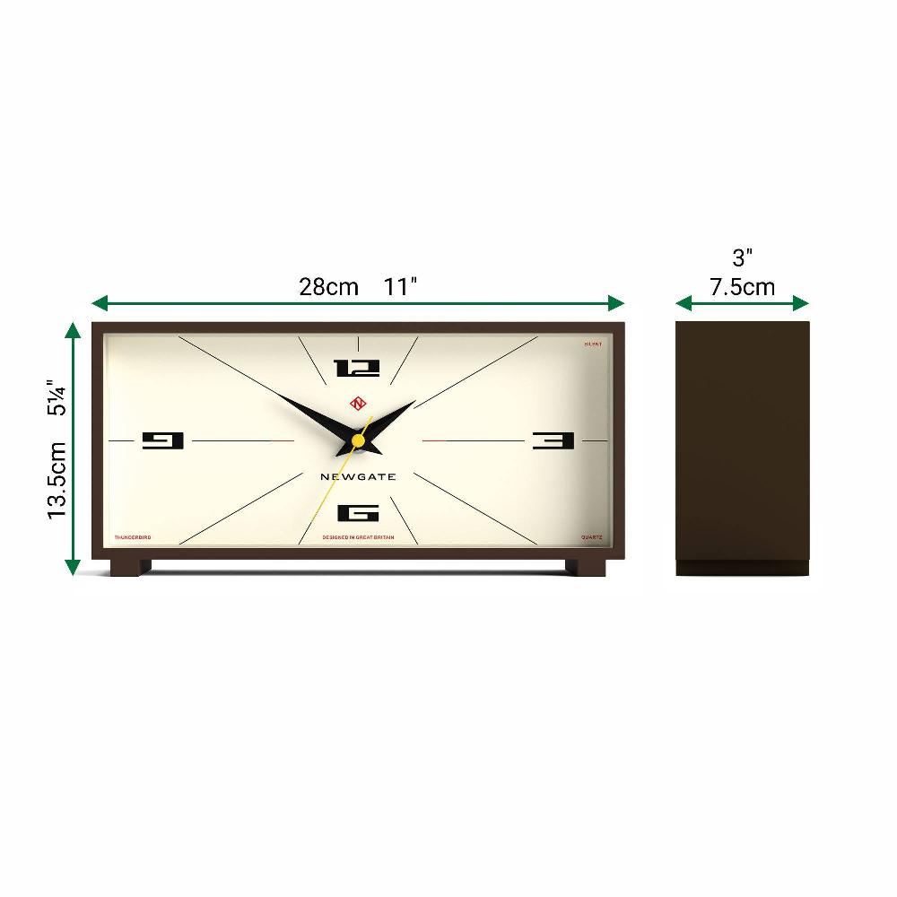 Newgate Watches Newgate Thunderbird Mantel Clock In Brown