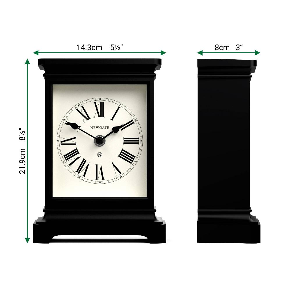Newgate Watches Newgate Time Lord Mantel Clock In Black